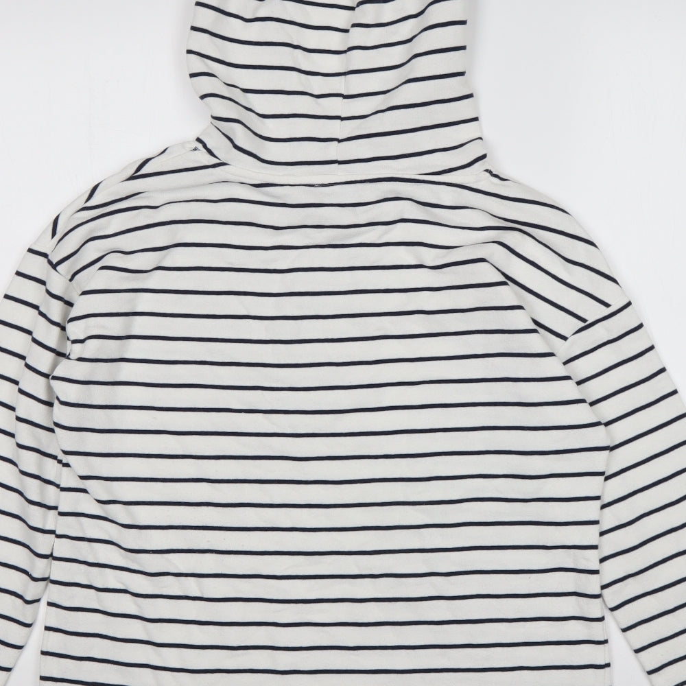 Papaya Womens Multicoloured Striped Cotton Pullover Hoodie Size 10