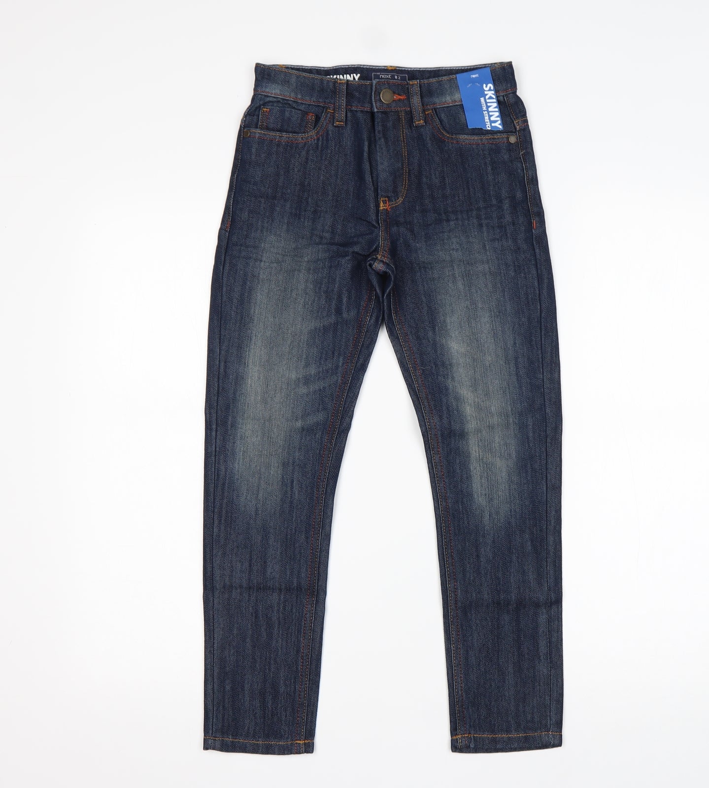 NEXT Boys Blue  Cotton Skinny Jeans Size 9 Months  Regular