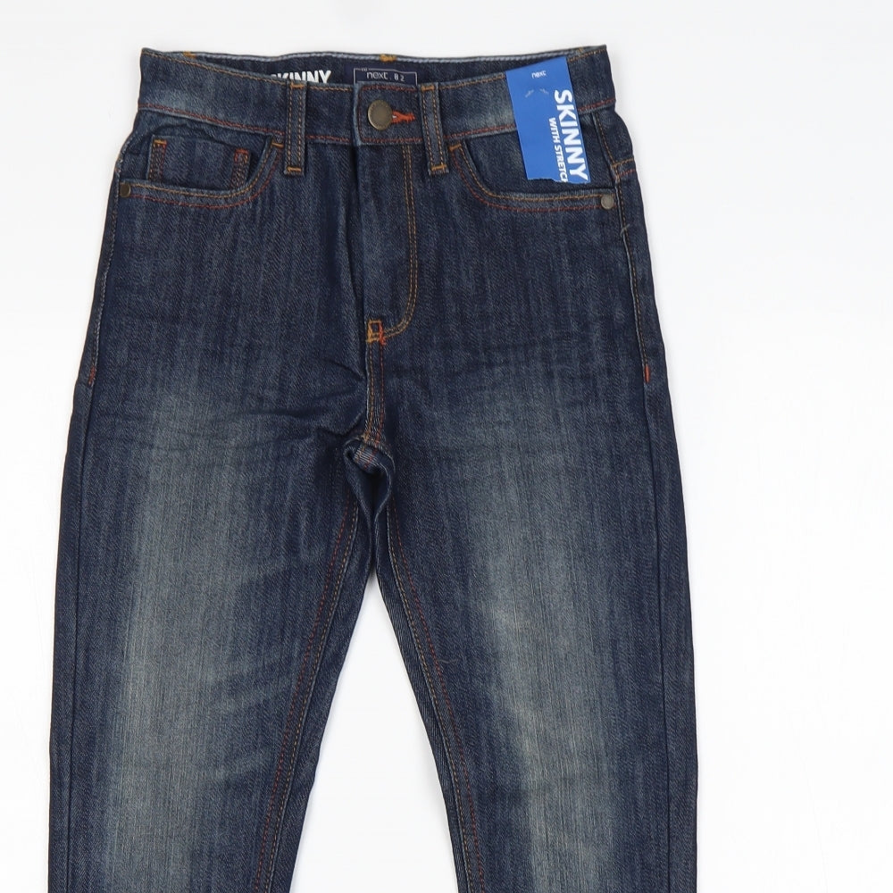 NEXT Boys Blue  Cotton Skinny Jeans Size 9 Months  Regular