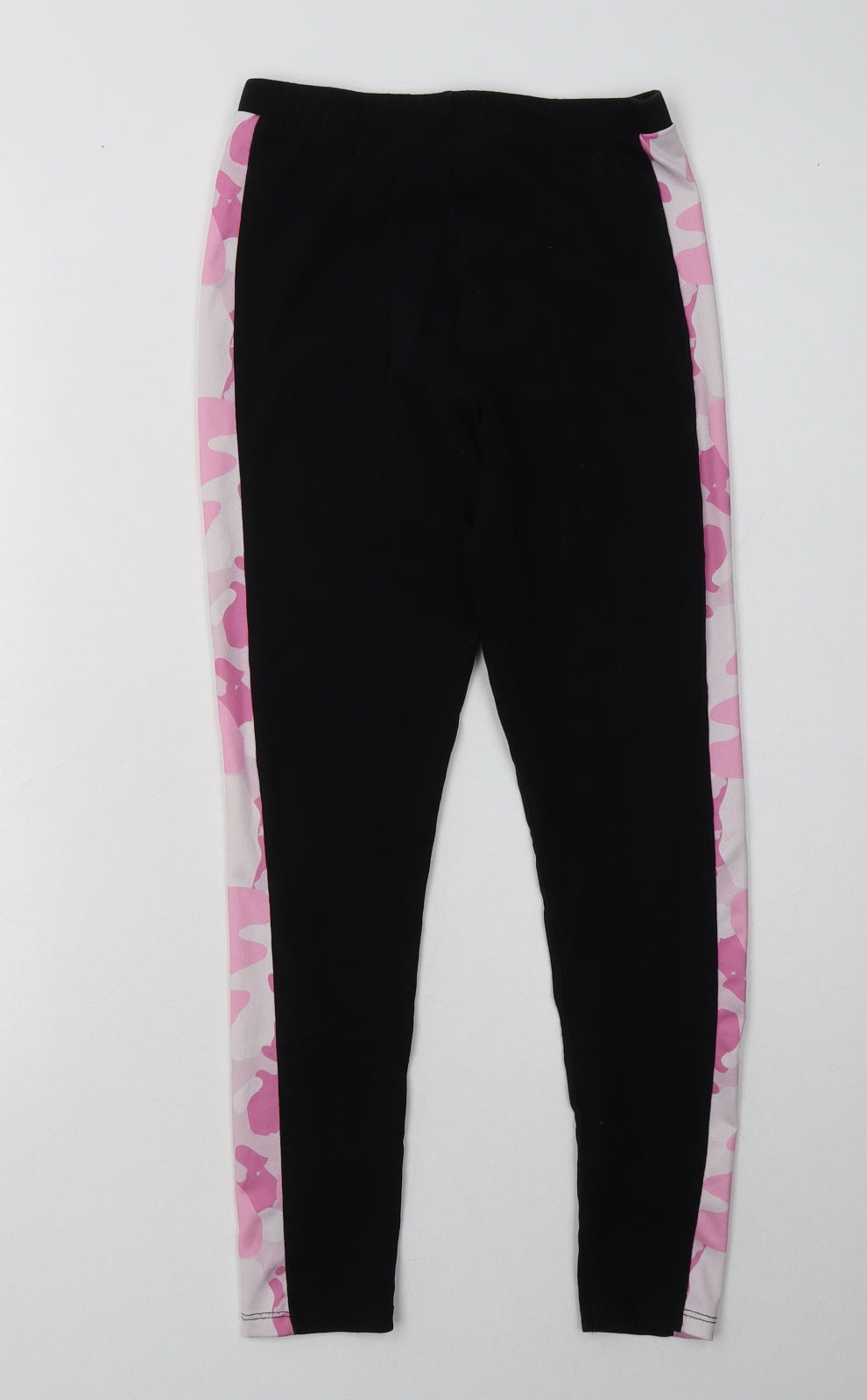 George Girls Black Camouflage Cotton Sweatpants Trousers Size 11-12 Years  Regular  - girl thing