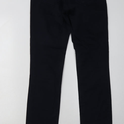 Sud Express Womens Blue  Cotton Straight Jeans Size 8 L32 in Regular Button