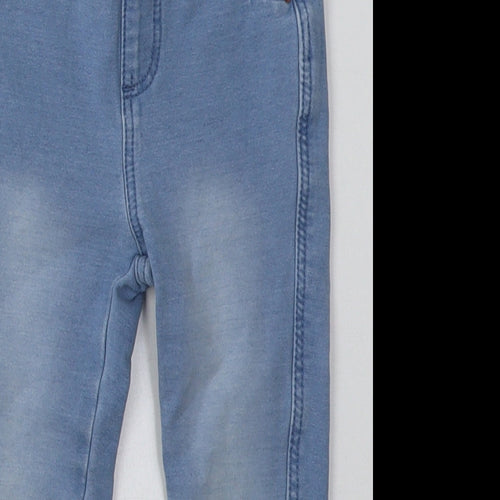 Primark Girls Blue  Cotton Jogger Trousers Size 24 Months
