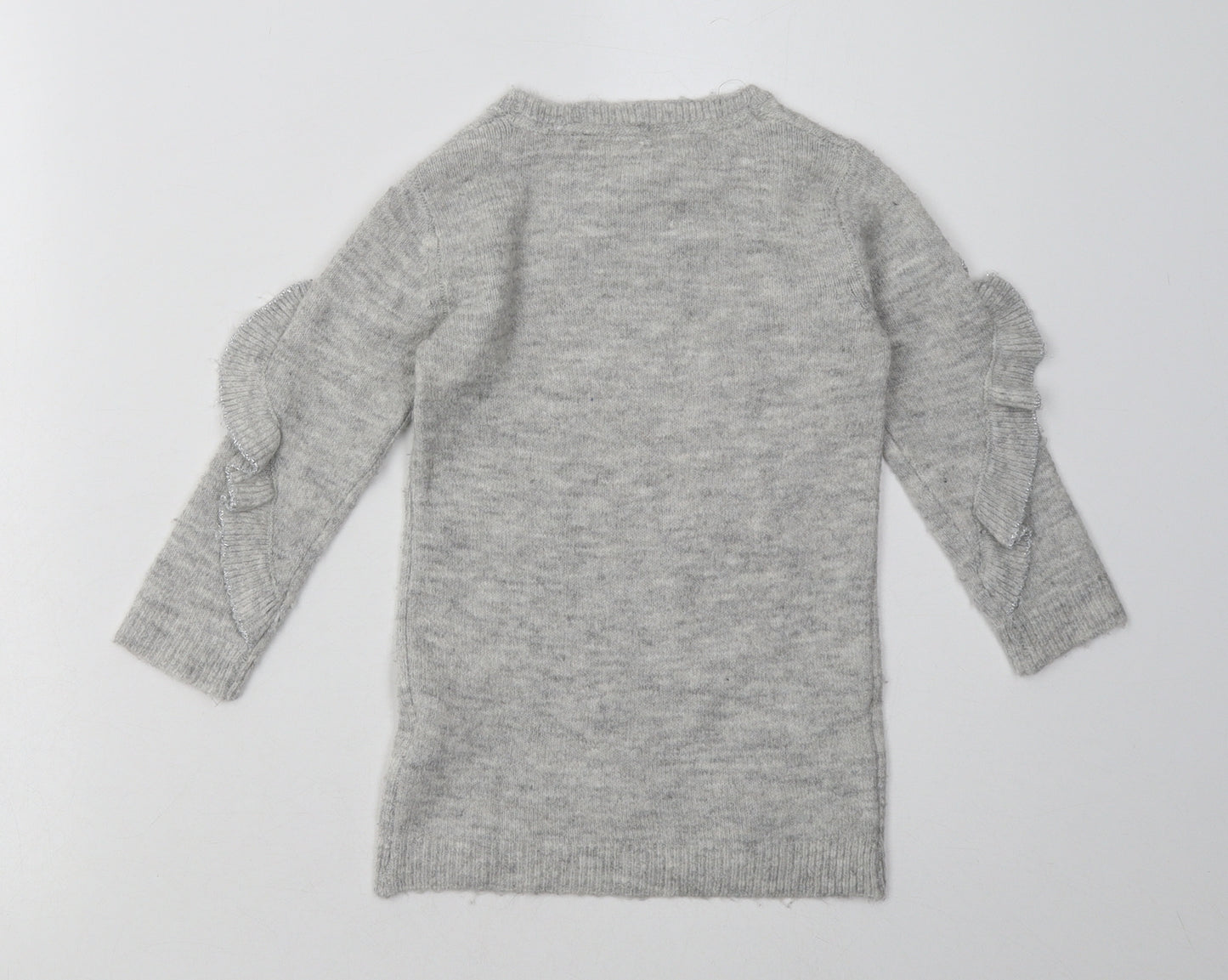 Primark Girls Grey  Cotton Pullover Sweatshirt Size 2-3 Years  Pullover - Minnie Mouse