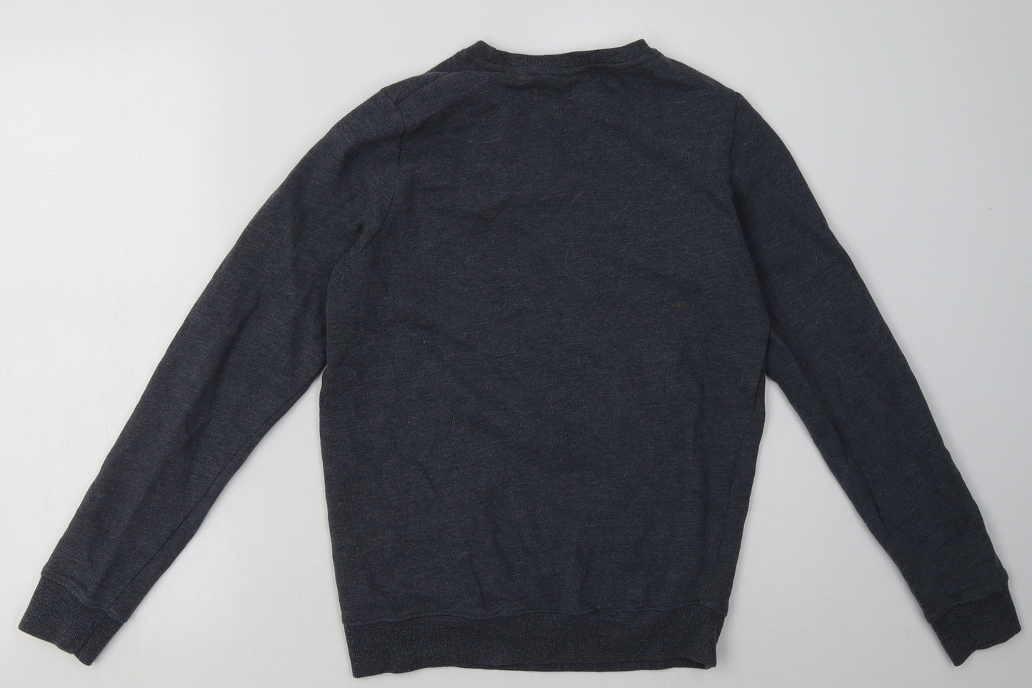 NEXT Girls Blue  Cotton Pullover Sweatshirt Size 13 Years  Pullover - Monkey