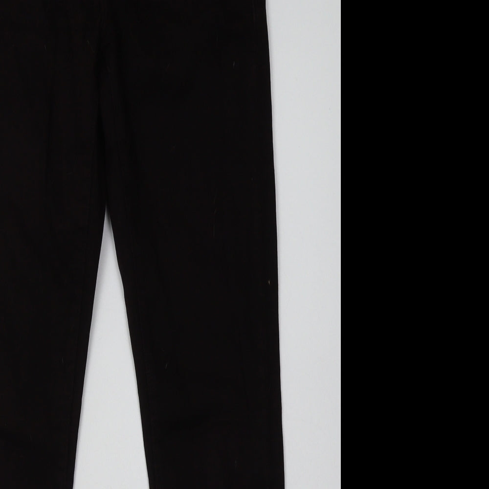 Topshop Womens Purple  Cotton Straight Jeans Size 28 L30 in Regular Button