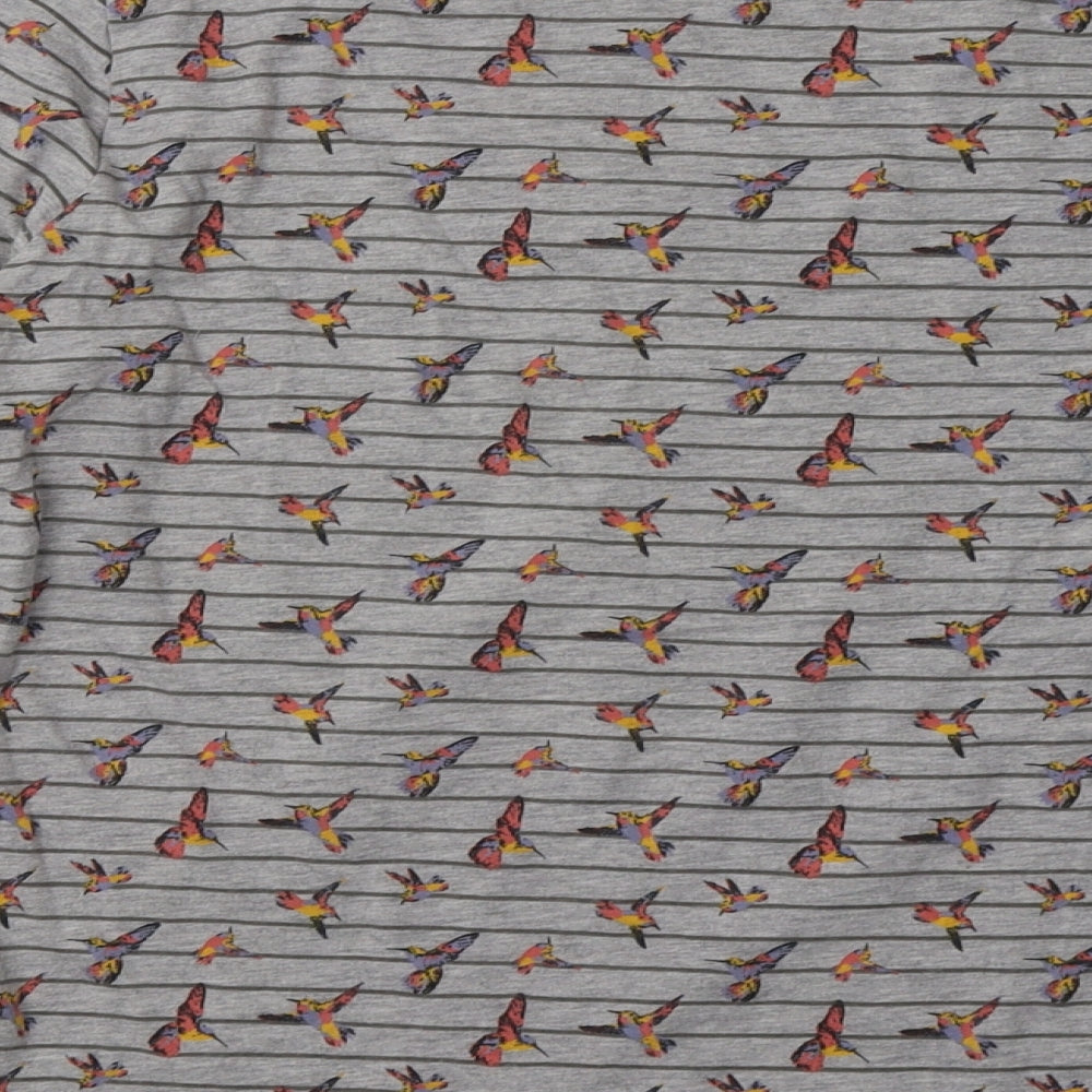 pep&co Womens Grey Geometric Cotton Pullover Sweatshirt Size 18  Pullover - Bird Print