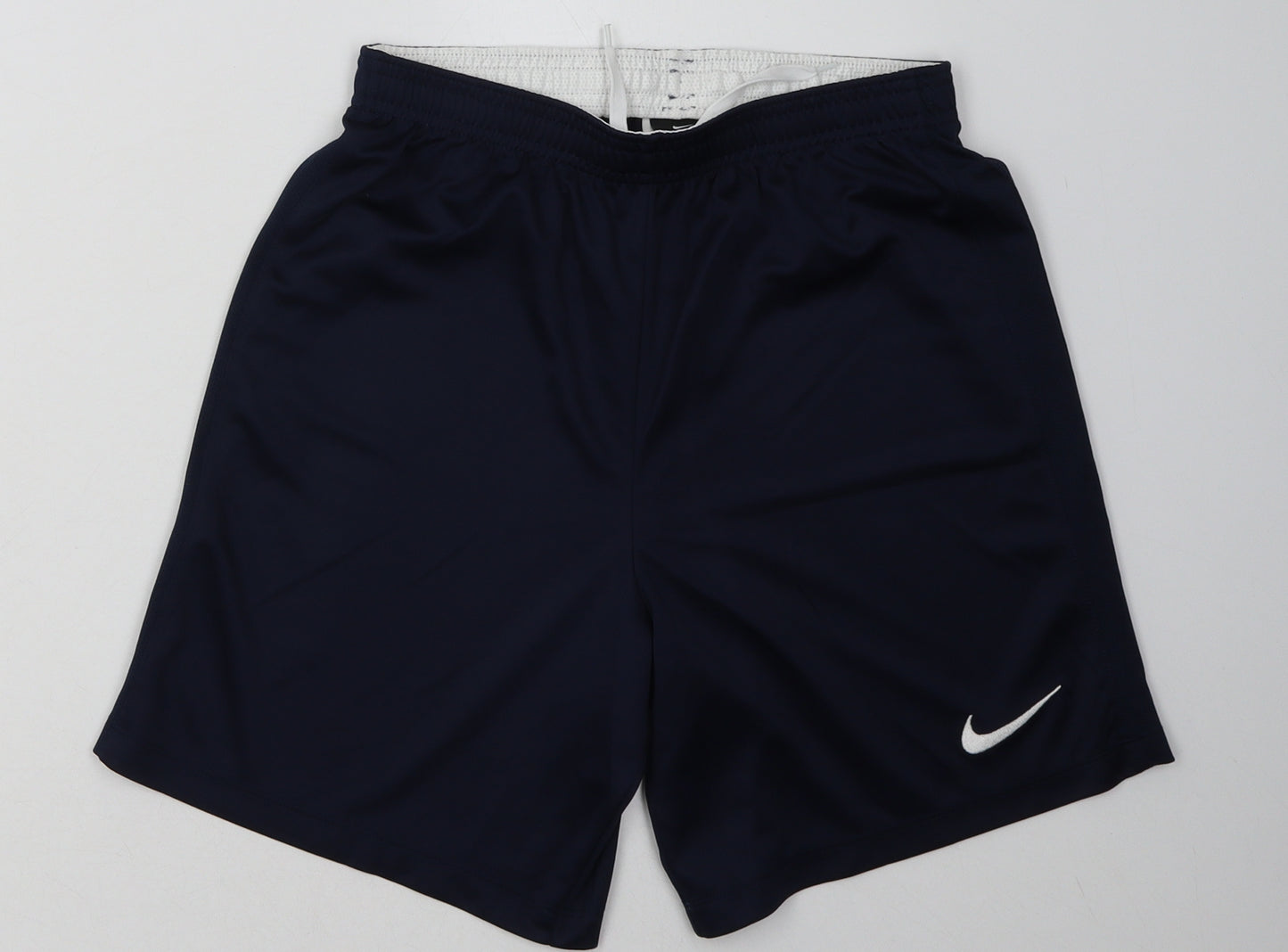 Nike Boys Blue  Polyester Sweat Shorts Size 15-16 Years  Regular Tie