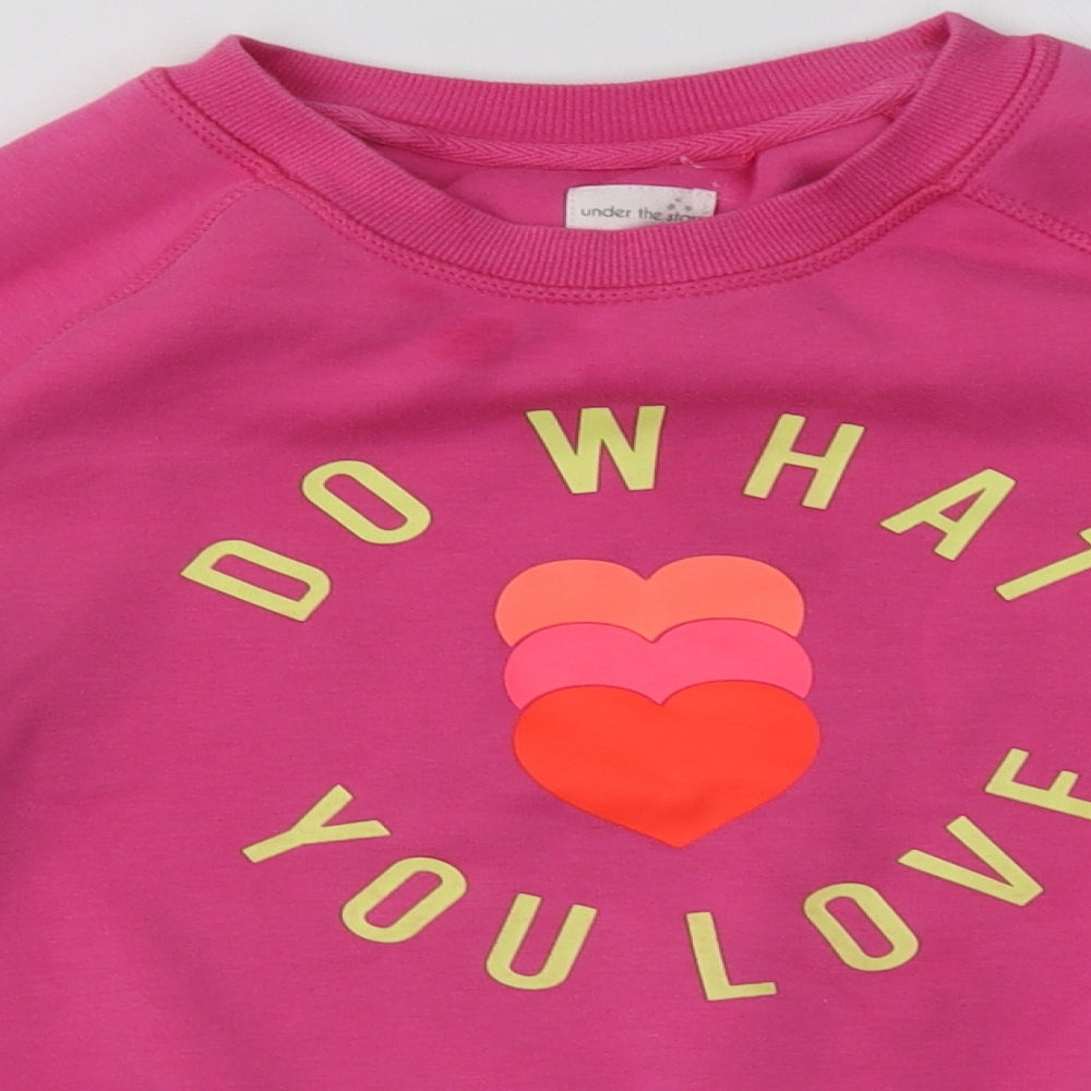 NEXT Girls Pink  Polyester Pullover Sweatshirt Size 11 Years  Pullover - do what you love