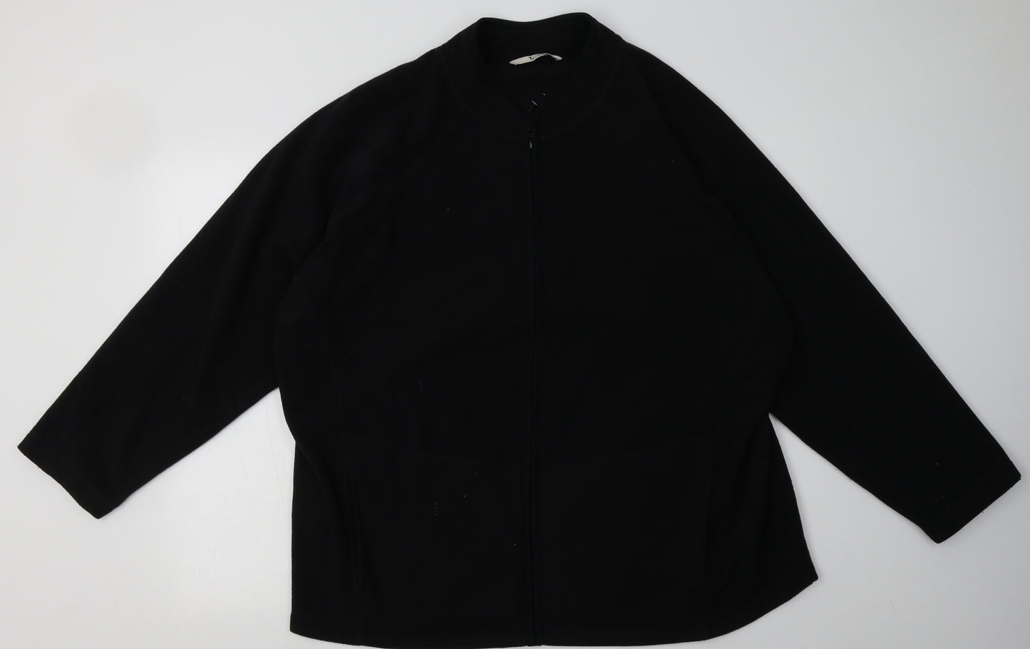 sainsburys Womens Black  Polyester Full Zip Sweatshirt Size 26  Zip