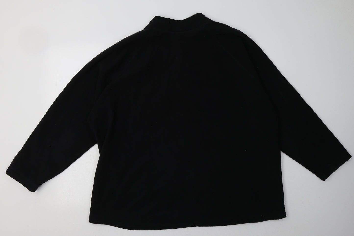 sainsburys Womens Black  Polyester Full Zip Sweatshirt Size 26  Zip