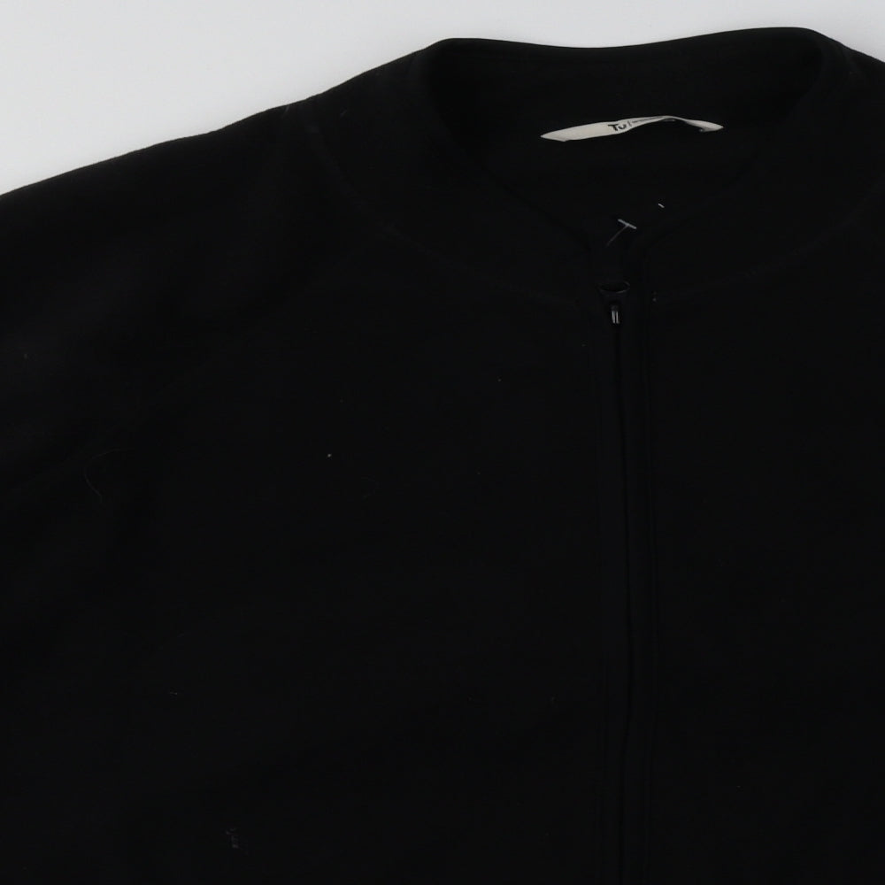 sainsburys Womens Black  Polyester Full Zip Sweatshirt Size 26  Zip