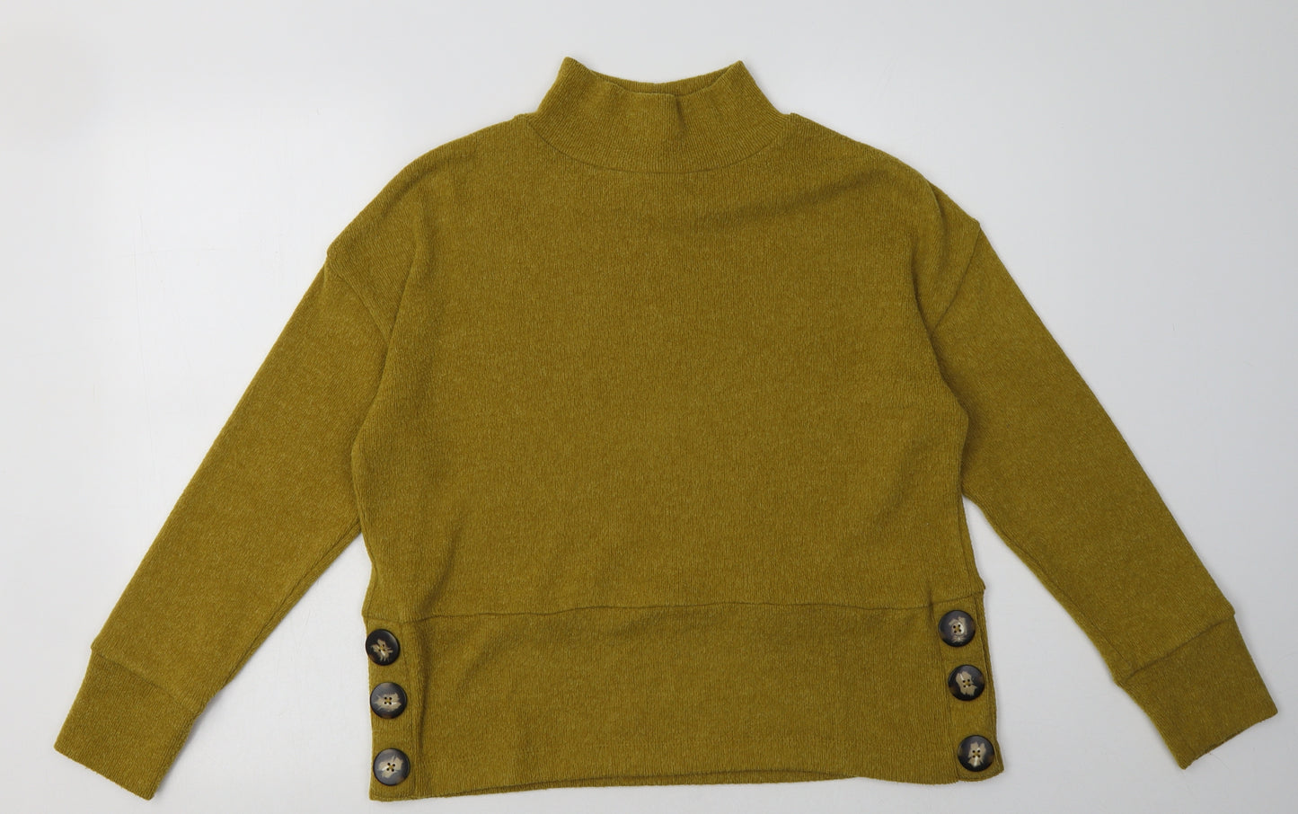 F&F Womens Yellow  Polyester Pullover Sweatshirt Size 6  Pullover