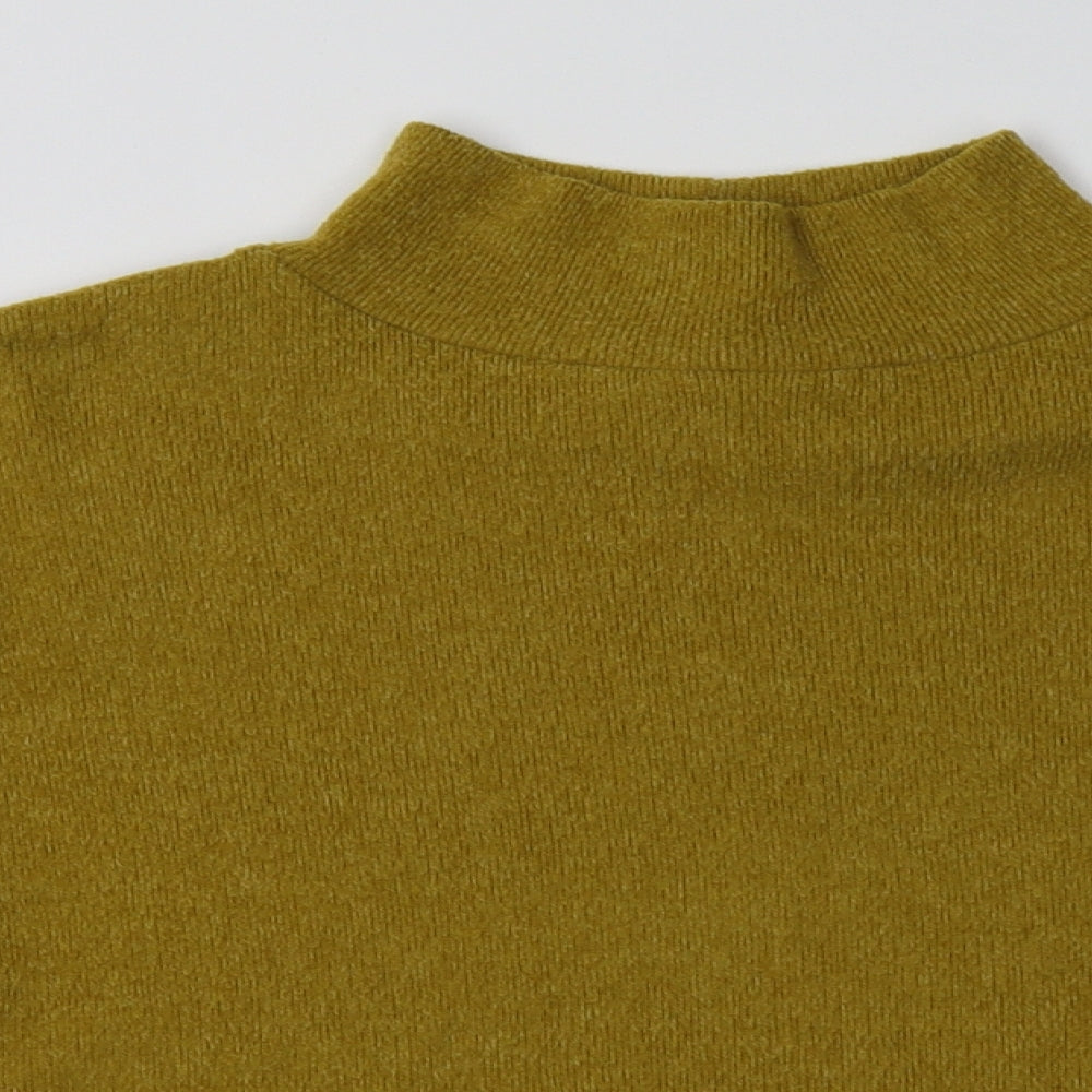 F&F Womens Yellow  Polyester Pullover Sweatshirt Size 6  Pullover