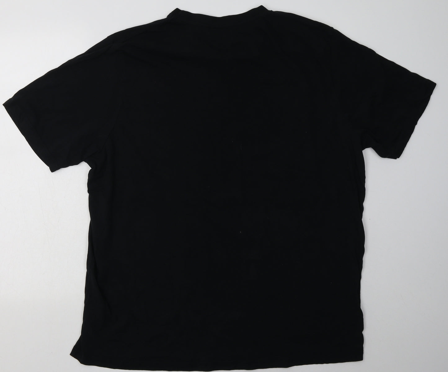 Workwear Mens Black  Cotton  T-Shirt Size 2XL Crew Neck