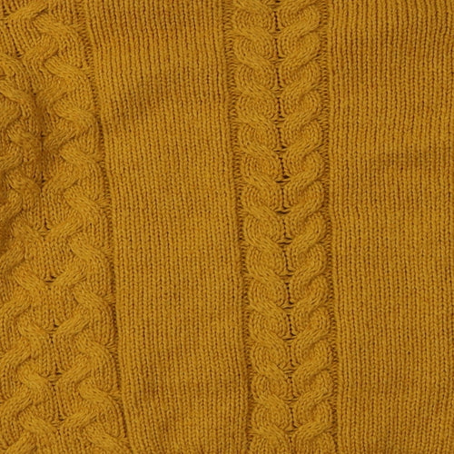 Matalan Womens Yellow  Acrylic Pullover Sweatshirt Size XS  Pullover