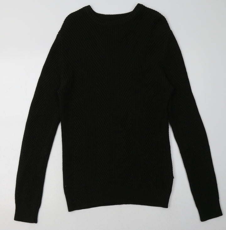 H&M Womens Green Acrylic Pullover Sweatshirt Size M Pullover