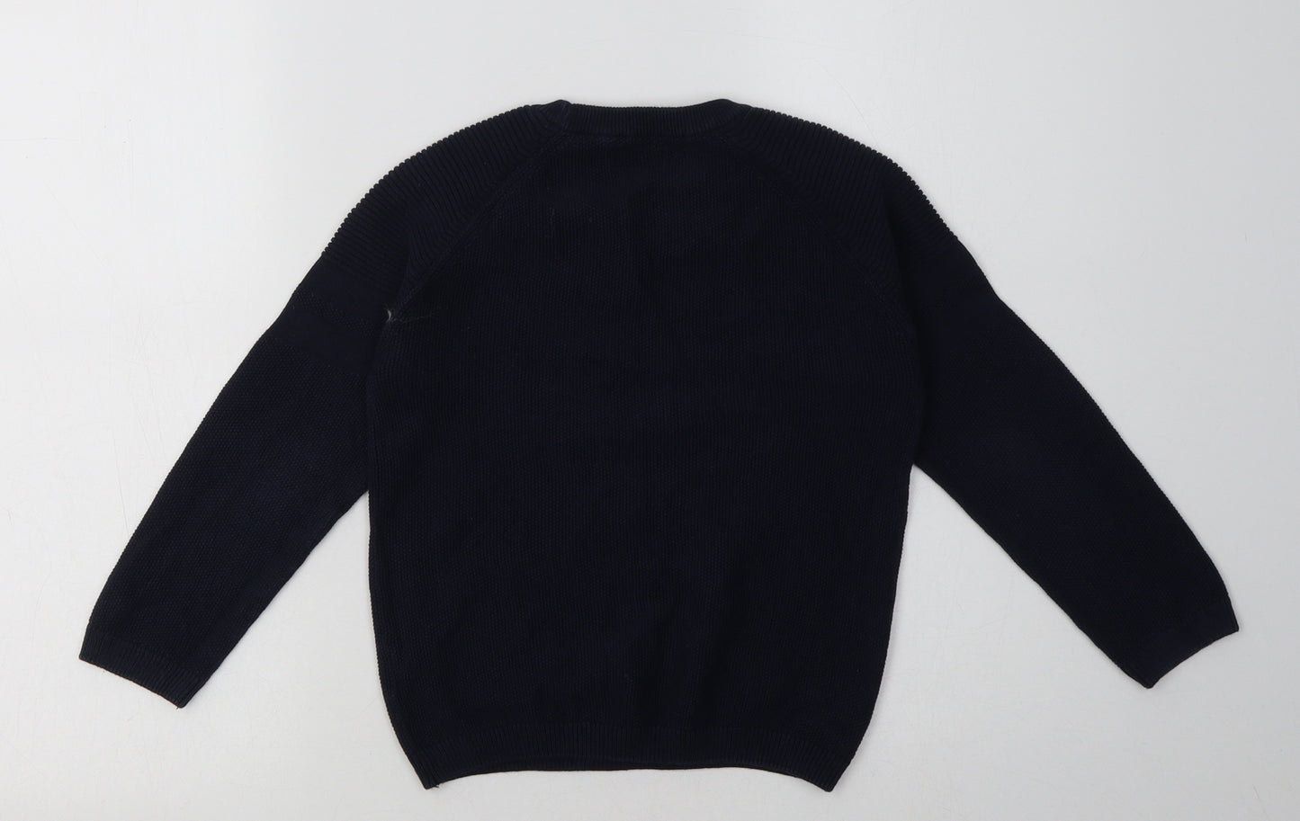 NEXT Boys Blue  Cotton Basic Casual Size 7 Years Crew Neck Pullover