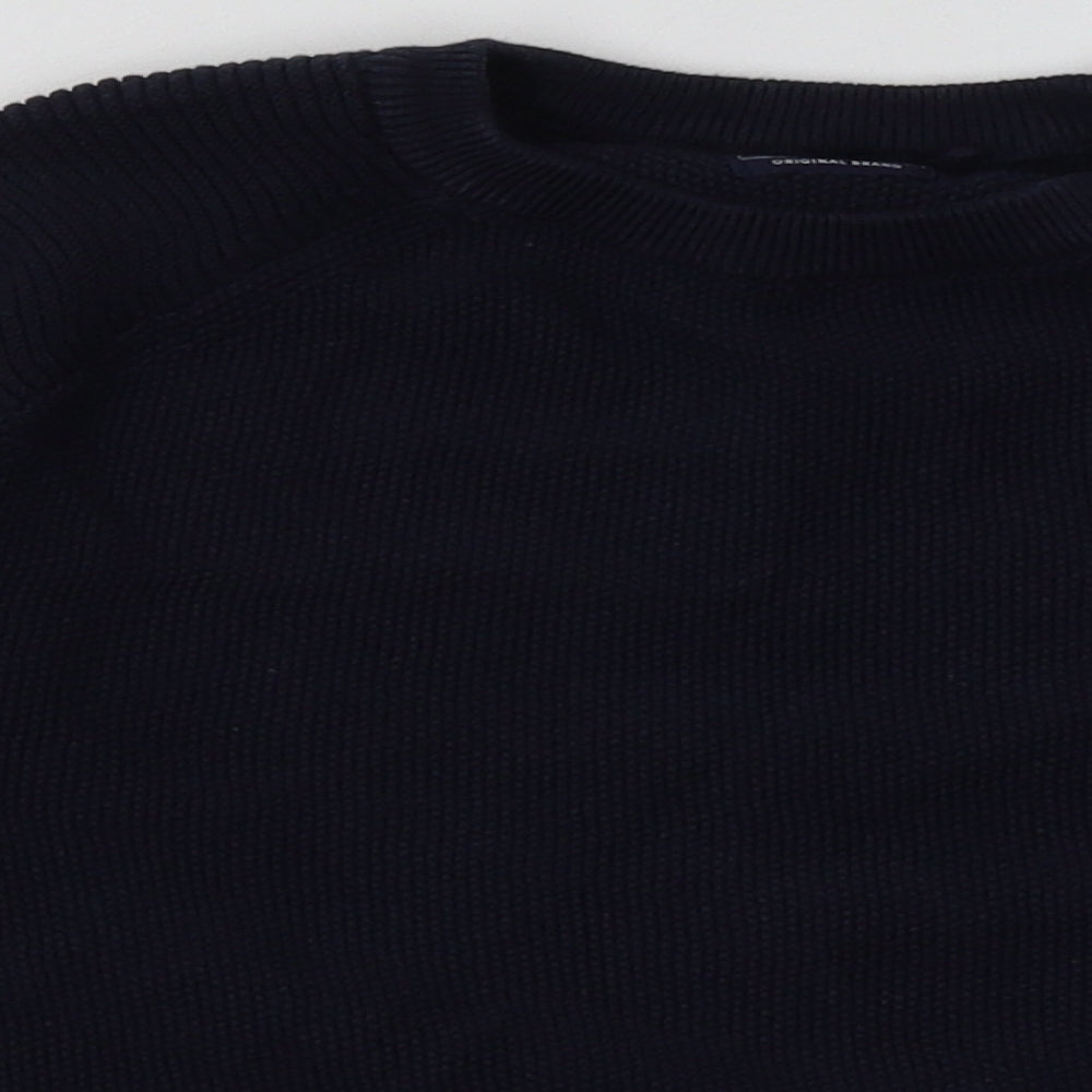 NEXT Boys Blue  Cotton Basic Casual Size 7 Years Crew Neck Pullover