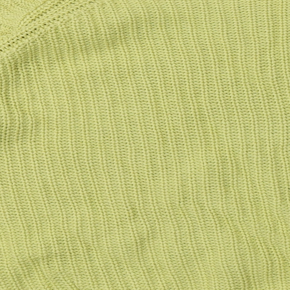 Marks and Spencer Womens Yellow  Cotton Pullover Sweatshirt Size 16  Pullover