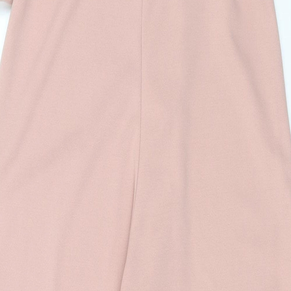 Quiz Womens Pink  Polyester Jumpsuit One-Piece Size 14 L33 in
