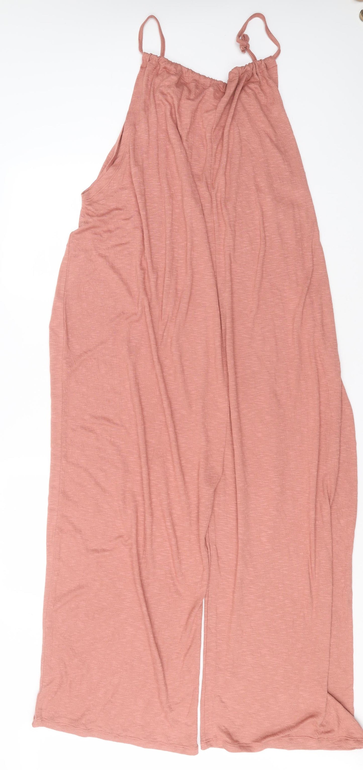 ASOS Womens Pink  Viscose Jumpsuit One-Piece Size 12 L22 in
