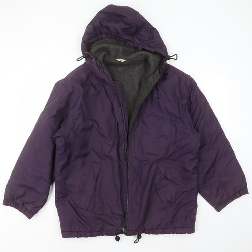 C&A Girls Purple   Jacket Coat Size 13 Years  Zip