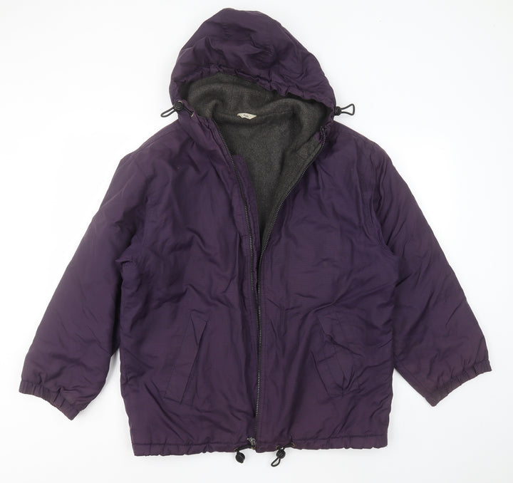 C&A Girls Purple   Jacket Coat Size 13 Years  Zip