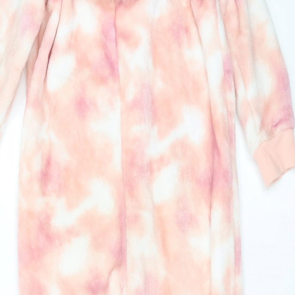 NEXT Girls Pink Solid Polyester Top One Piece Size 6 Years  Zip - Unicorn Onesie
