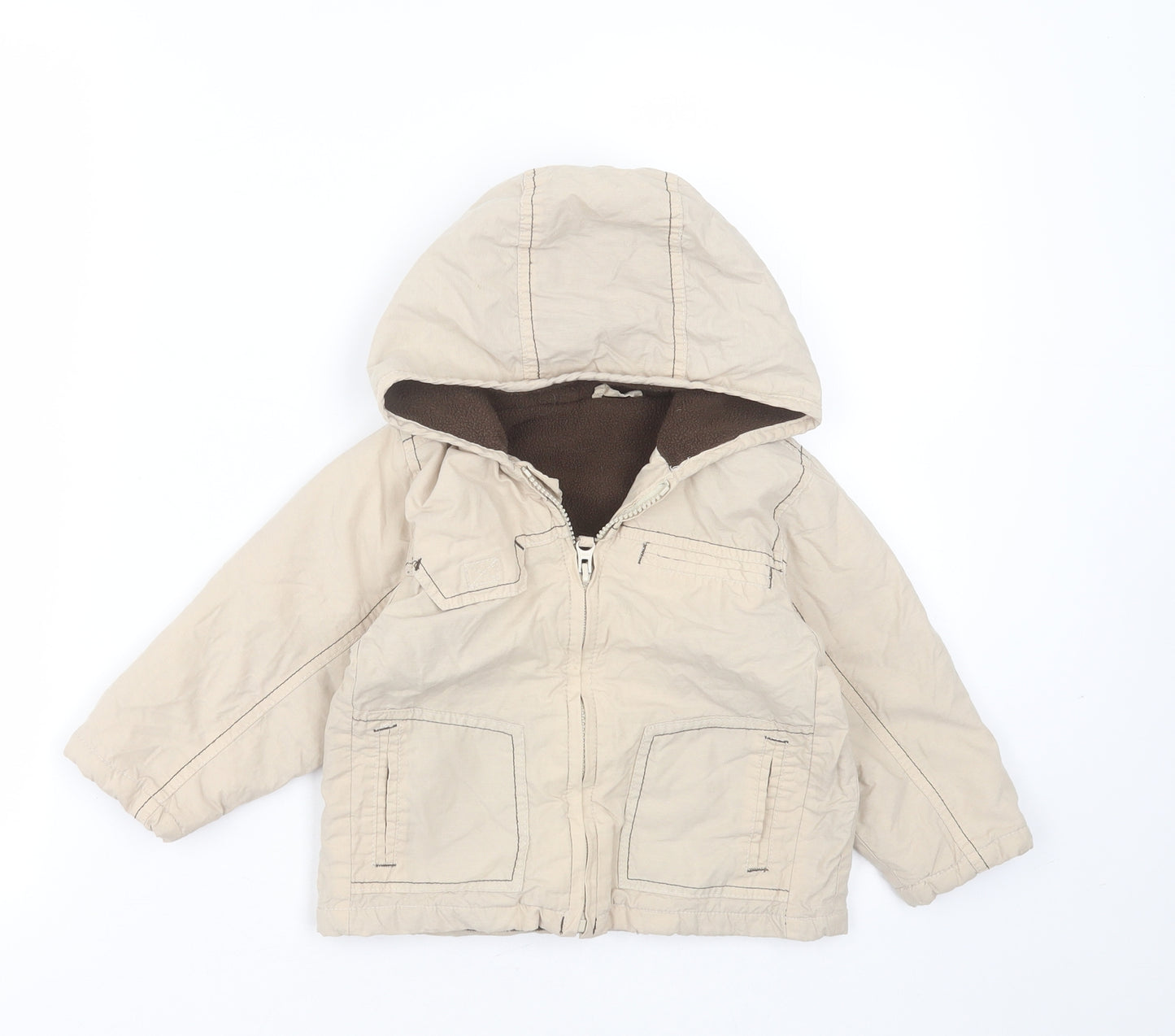 Mothercare Baby Beige   Jacket  Size 18-24 Months   Zip