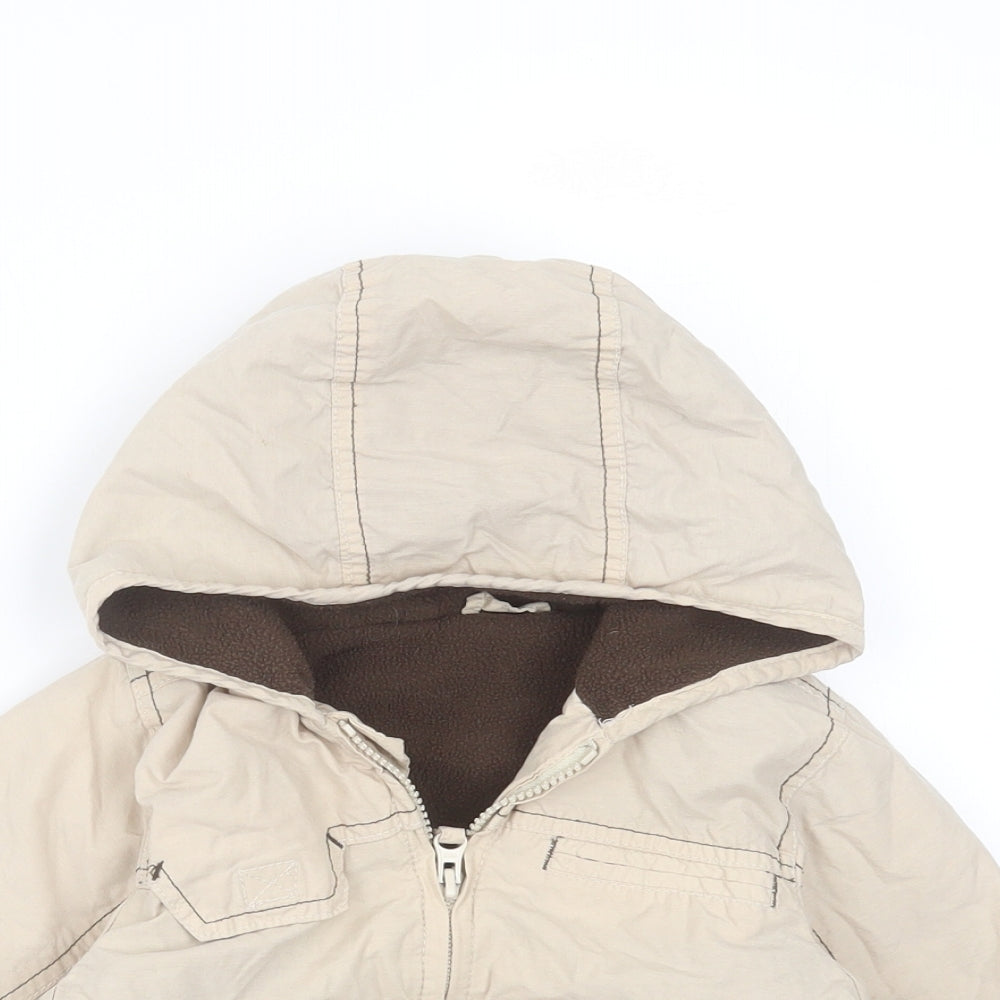 Mothercare Baby Beige   Jacket  Size 18-24 Months   Zip