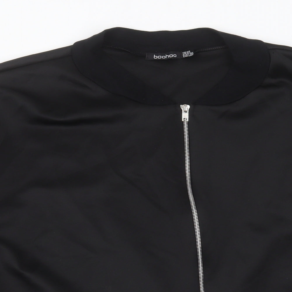 Boohoo Womens Black   Jacket  Size 26  Zip