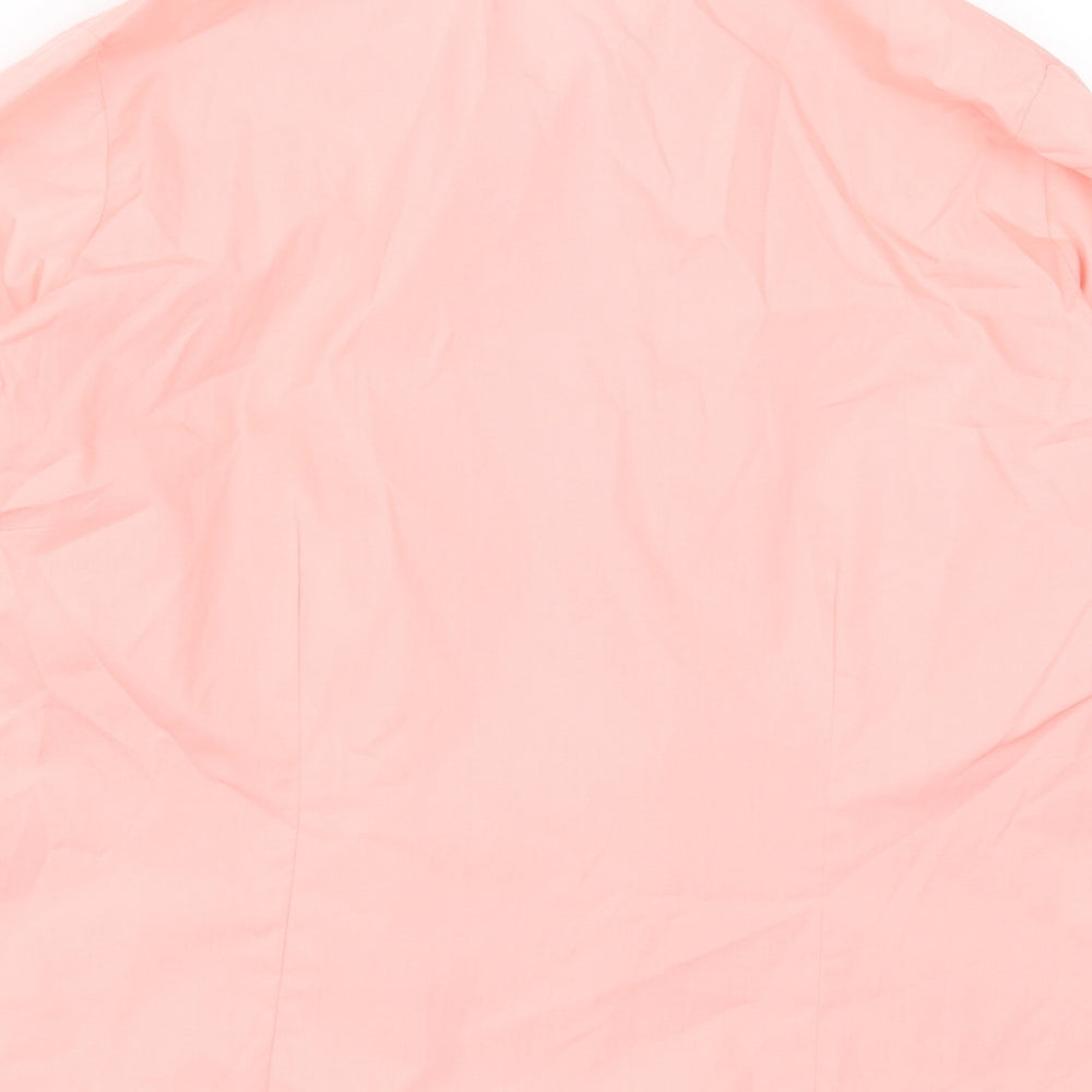 AMARANTO Womens Pink  Cotton Basic Button-Up Size 18 Collared