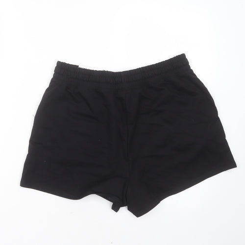 Papaya Womens Black  Cotton Hot Pants Shorts Size M  Regular