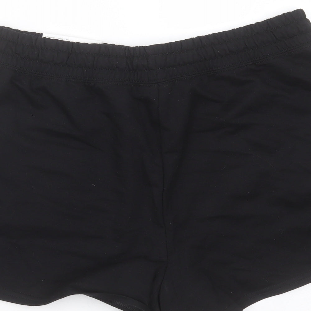 Papaya Womens Black  Cotton Hot Pants Shorts Size M  Regular