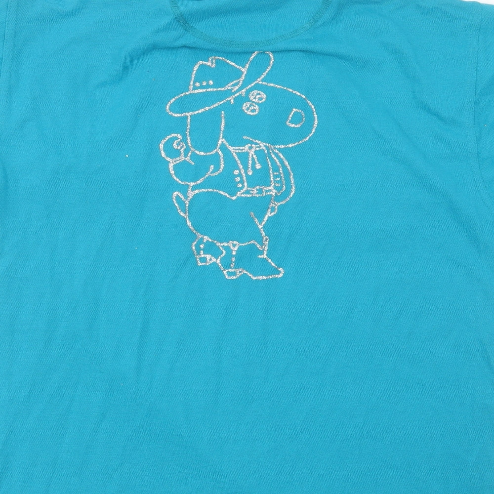Kustom Kit Womens Blue  Cotton Basic Polo Size M Collared - dog
