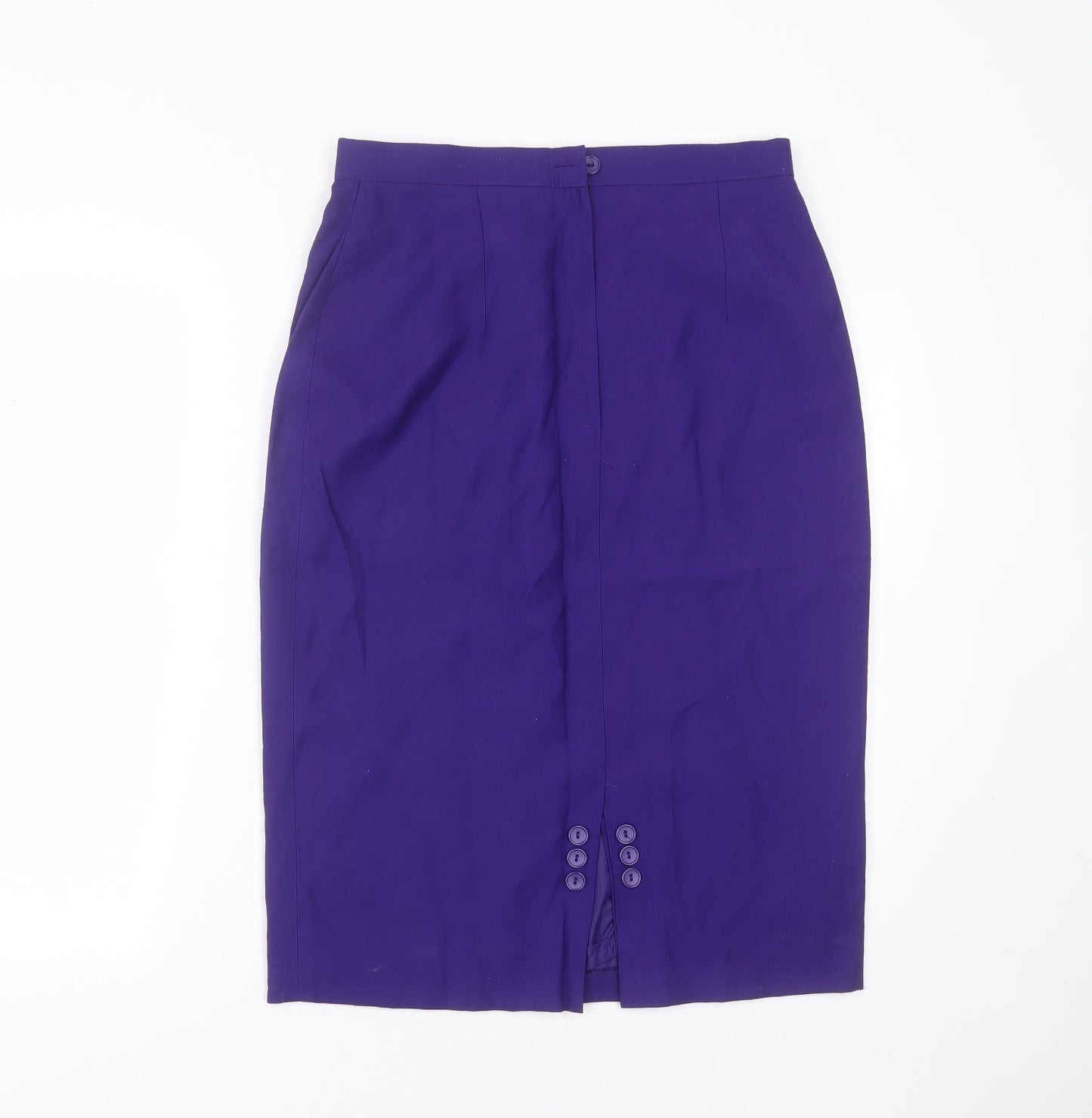 Etam Womens Purple  Polyester Straight & Pencil Skirt Size 14