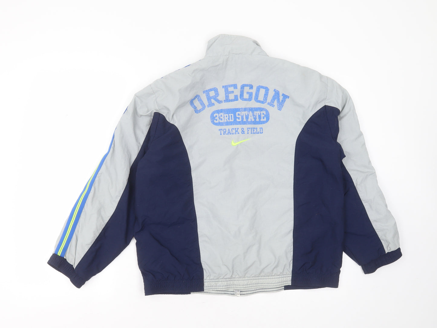 Nike Boys Grey   Track Jacket Jacket Size 14-15 Years  Zip - oregon state