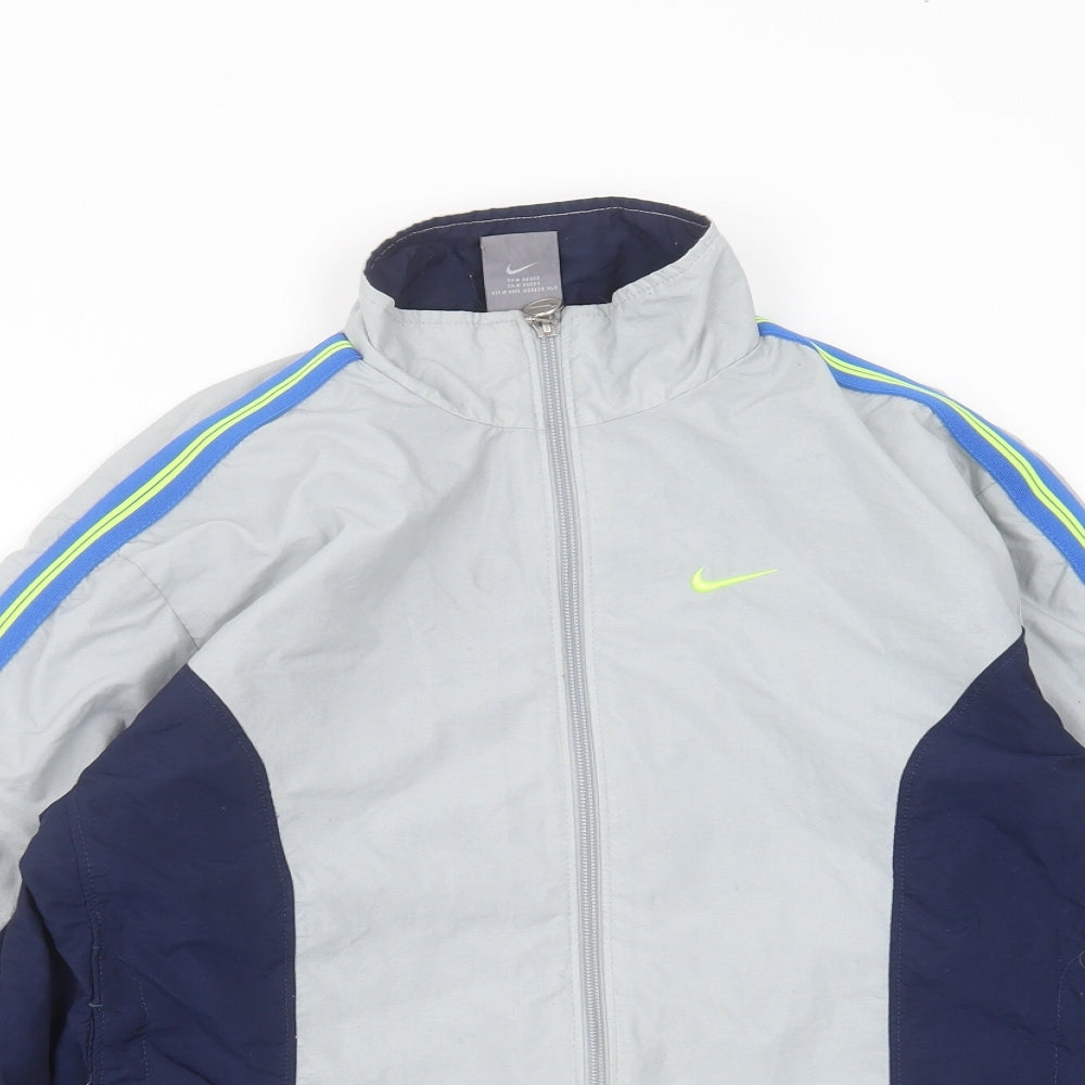 Nike Boys Grey   Track Jacket Jacket Size 14-15 Years  Zip - oregon state