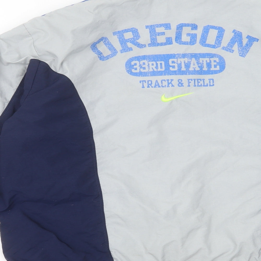 Nike Boys Grey   Track Jacket Jacket Size 14-15 Years  Zip - oregon state
