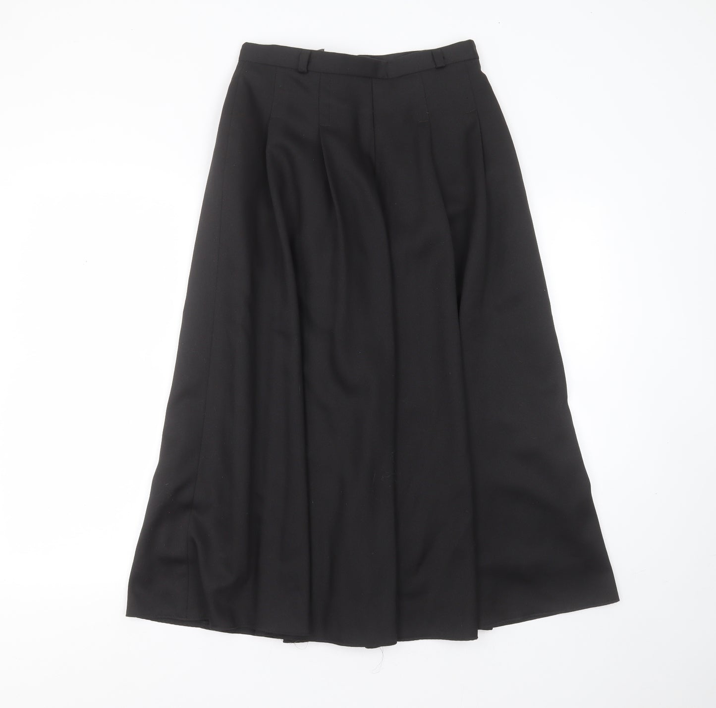 Trevira Womens Black  Polyester A-Line Skirt Size 14