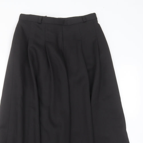 Trevira Womens Black  Polyester A-Line Skirt Size 14