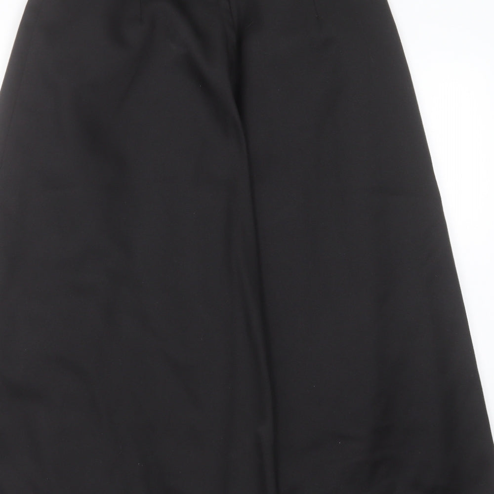 Trevira Womens Black  Polyester A-Line Skirt Size 14