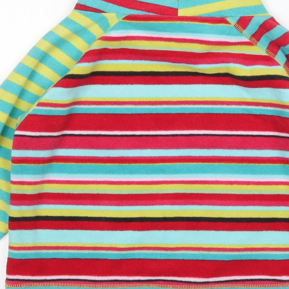 NEXT Girls Multicoloured Striped Polyester Pullover Sweatshirt Size 8 Years