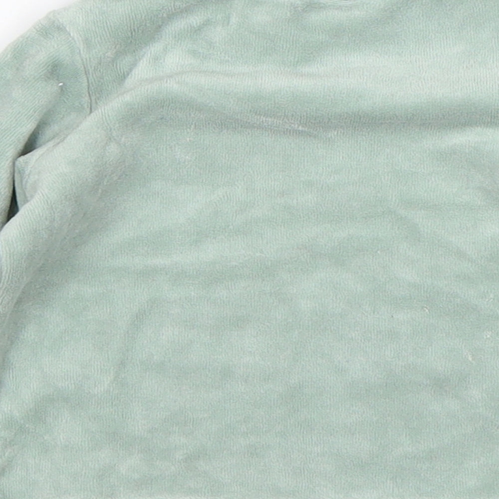 H&M Boys Green Animal Print Cotton Pullover Jumper Size 3-6 Months
