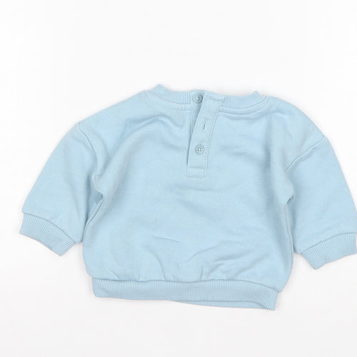 Matalan Boys Blue  Polyester Pullover Jumper Size 0-3 Months