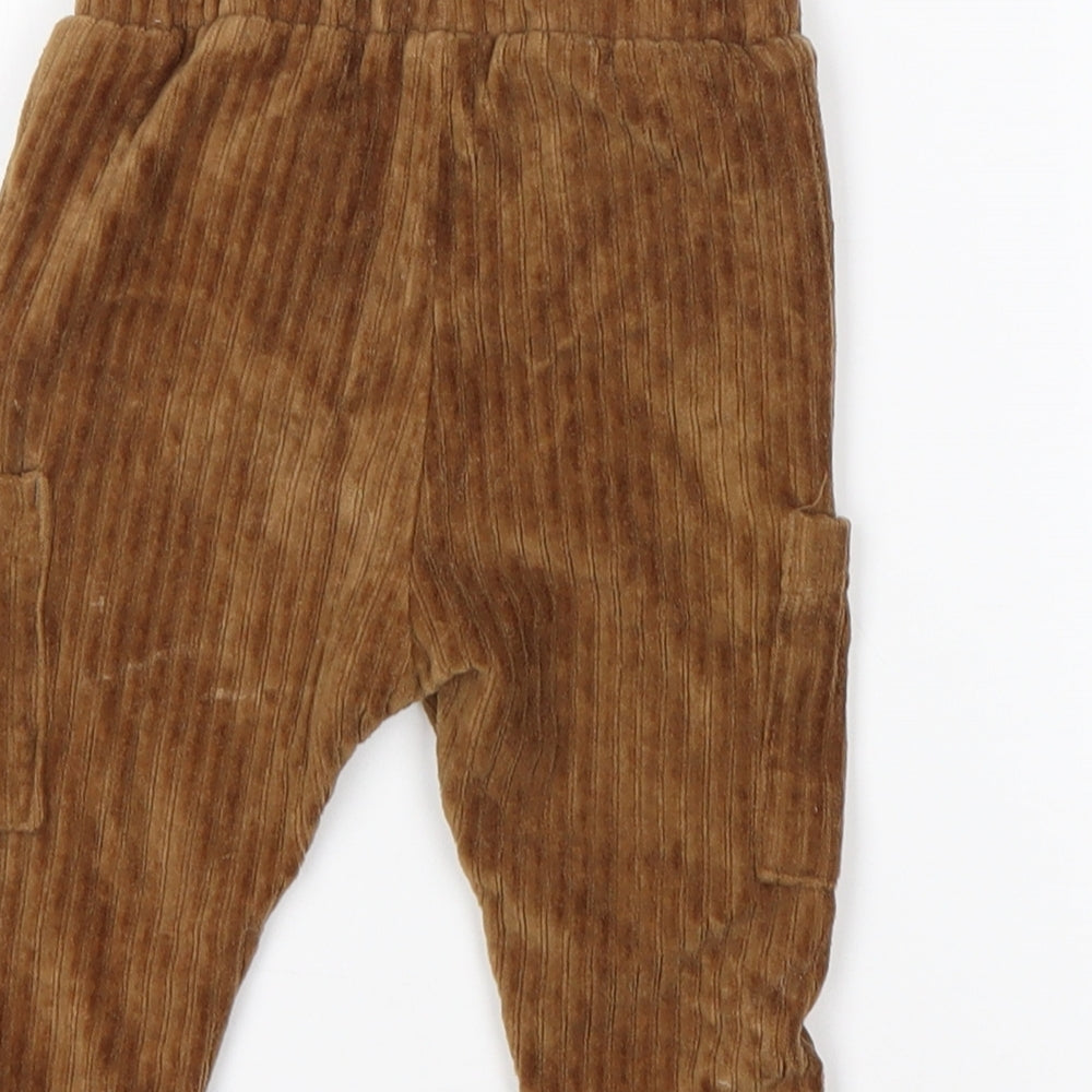 Nutmeg Boys Brown  Cotton Sweatpants Trousers Size 3-6 Months