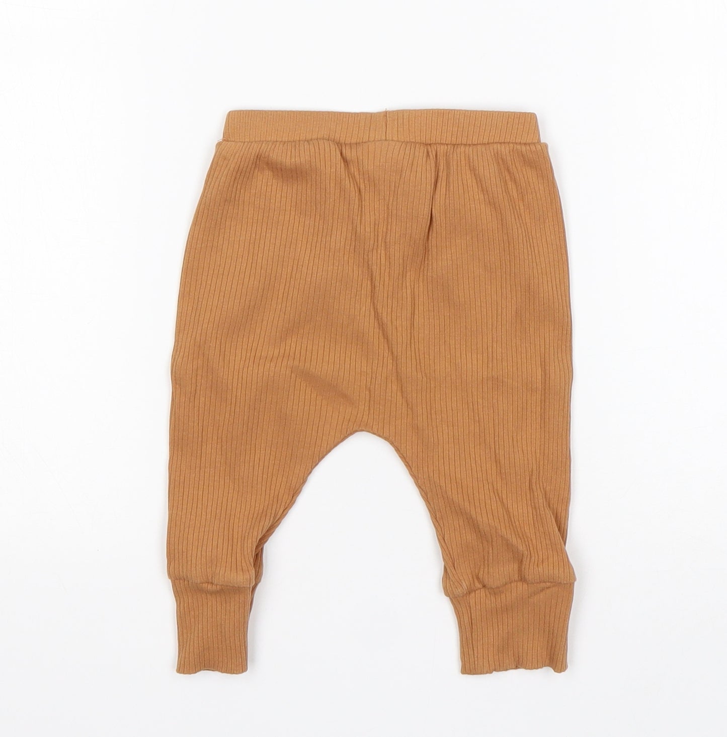 TU Boys Brown  Cotton Sweatpants Trousers Size 3-6 Months