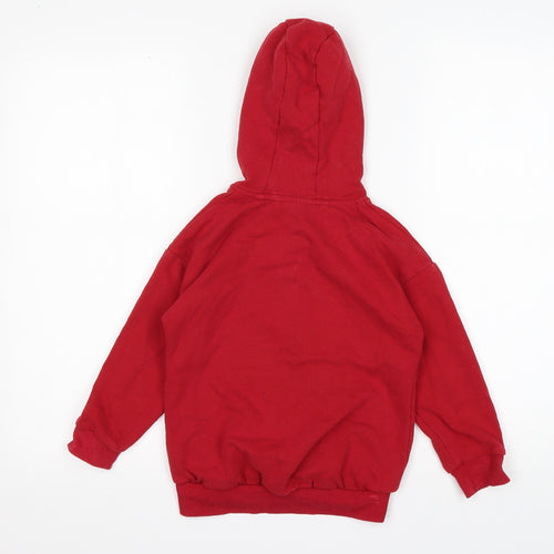 NEXT Boys Red  Cotton Full Zip Hoodie Size 6 Years