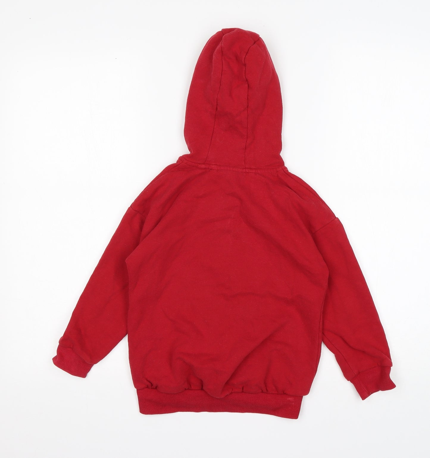 NEXT Boys Red  Cotton Full Zip Hoodie Size 6 Years