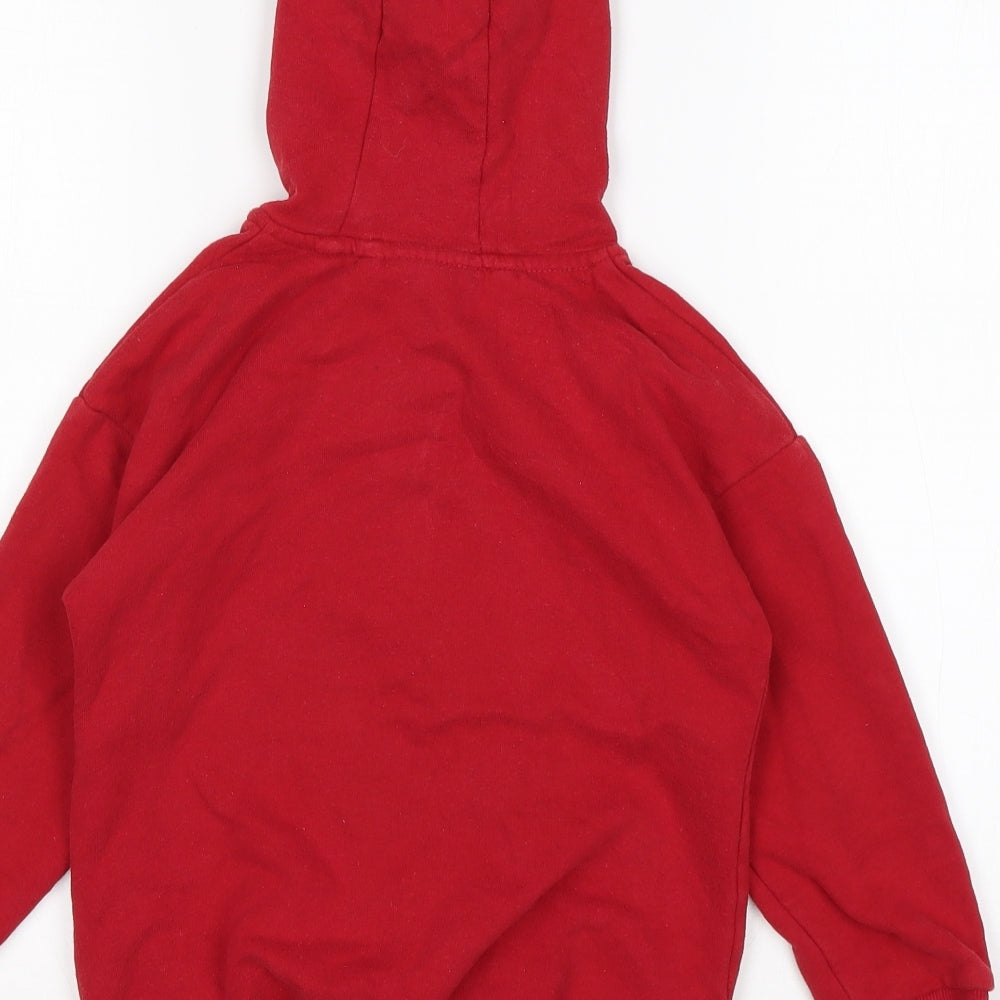 NEXT Boys Red  Cotton Full Zip Hoodie Size 6 Years